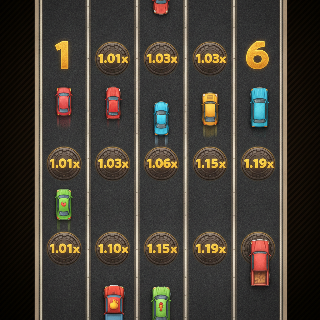 Progression des multiplicateurs sur la route